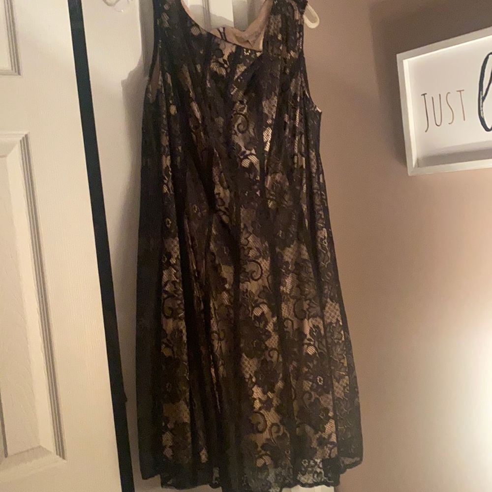 Black lace dress